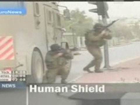 Tsahal (armée juive) et les boucliers humains