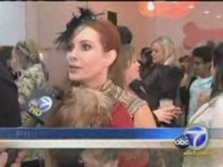 Phoebe Price at the opening of Orange Bone Pet Store