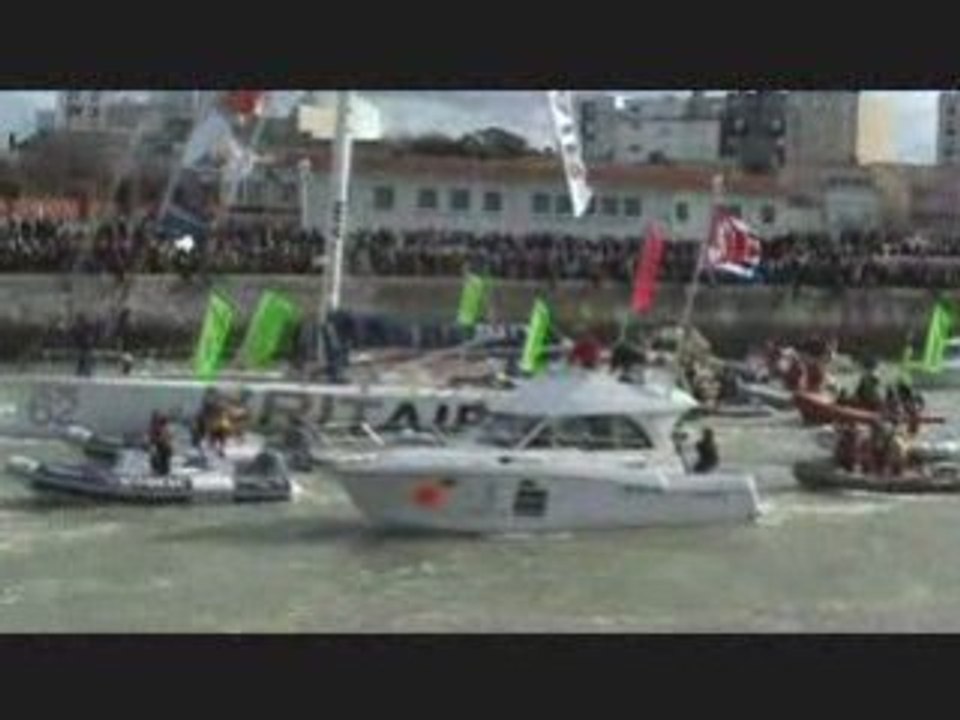 Vendée Globe Armel Lecleach dans le port