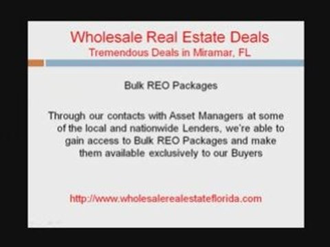 Miramar wholesale real estate deals