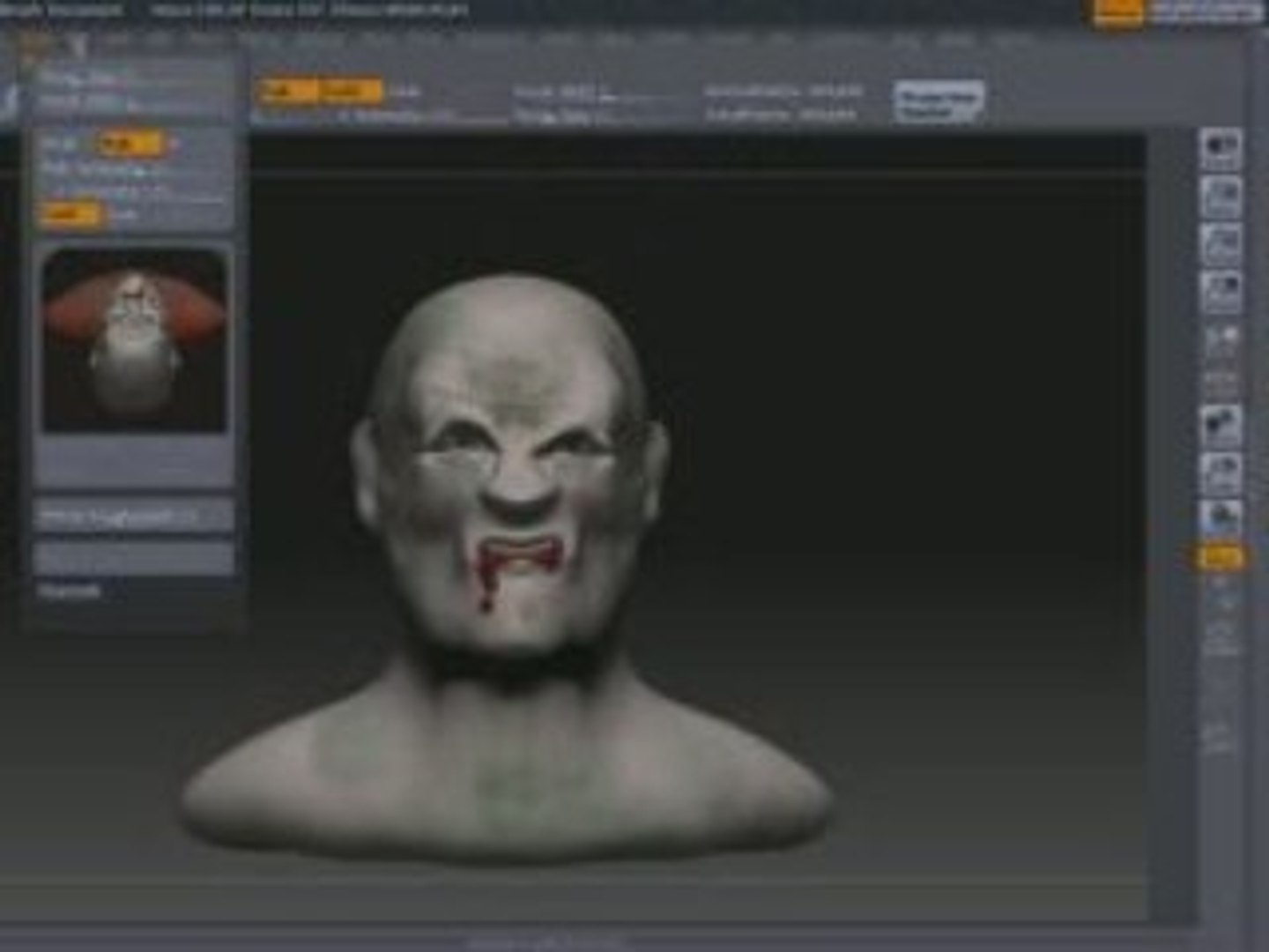 ⁣Zombi demo speed with zbrush