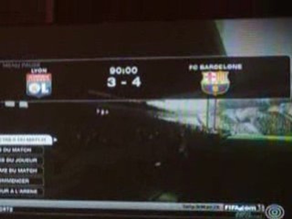 score final lyon barca
