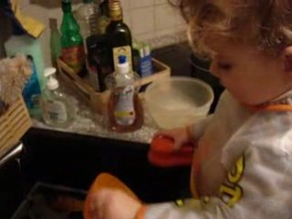 je fais la  vaisselle