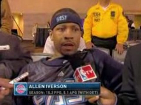 NBA Detroit's Allen Iverson talks about this year of change