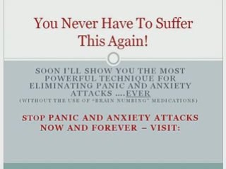 Anxiety Attack Self Help
