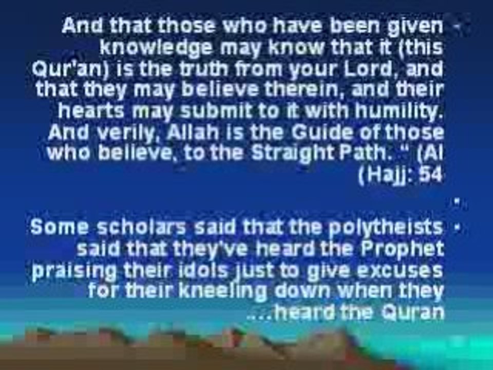 Refuting the claim that Quran inspired by devil