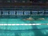 Oussama swimming Backstroke