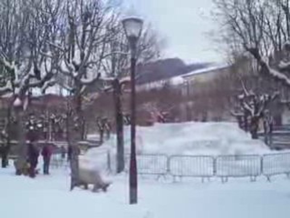 La Bourboule: Scène de square