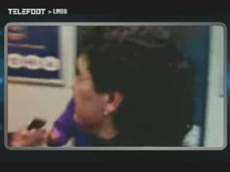 ribery fan de maradona video exclusive!!! 15/02/09