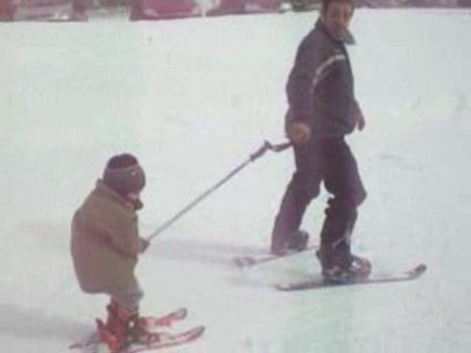 Max et sa première sortie en ski