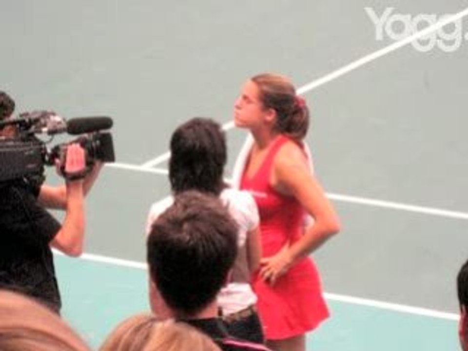 Victoire d'Amélie Mauresmo à l'Open GDF Suez 2009