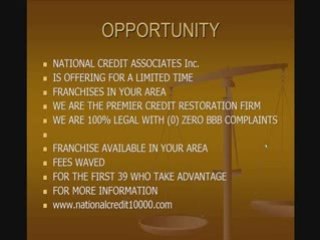 100% Legal Credit Restoration Franchise