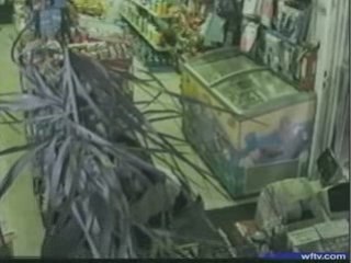 braquage avec un palmier