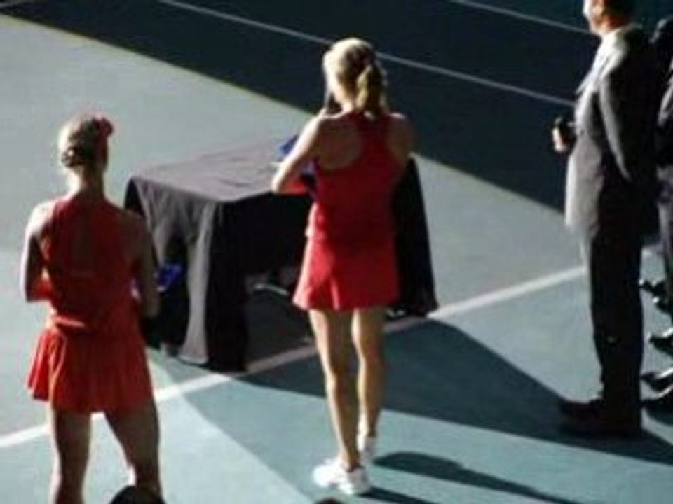 Open Gaz de France 2009 - Discours d'Amélie Mauresmo