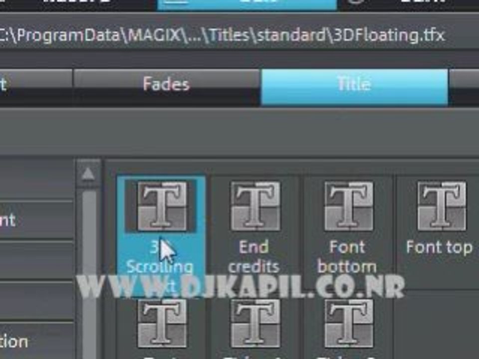 MAGIX MOVIE EDITOR EFFECT AND  MUCH MORE...
