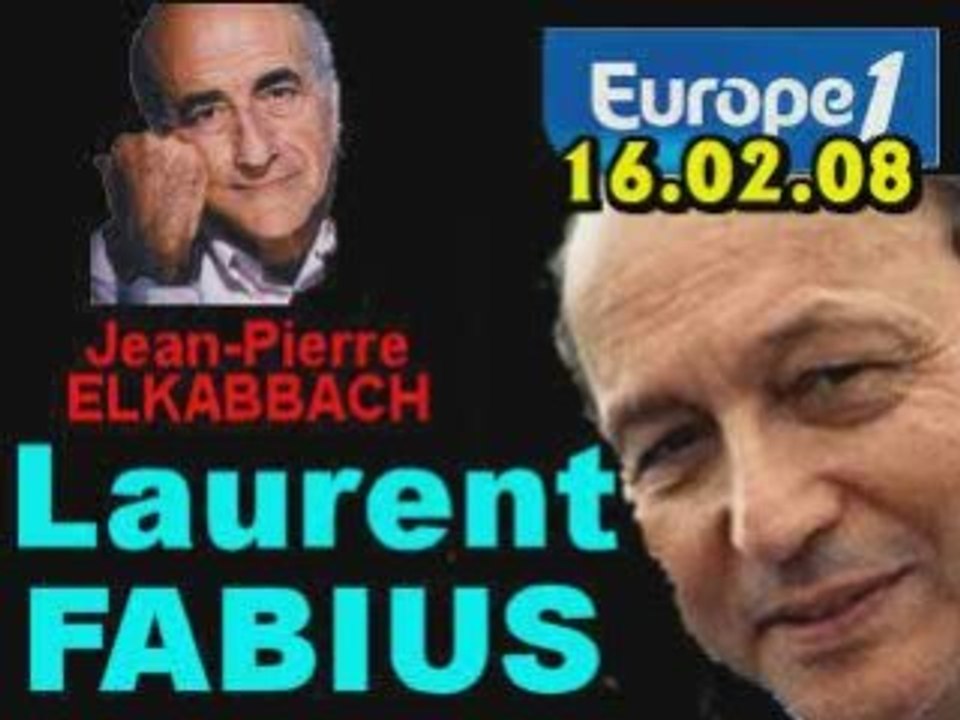 ITW de Laurent Fabius (16.02.09)