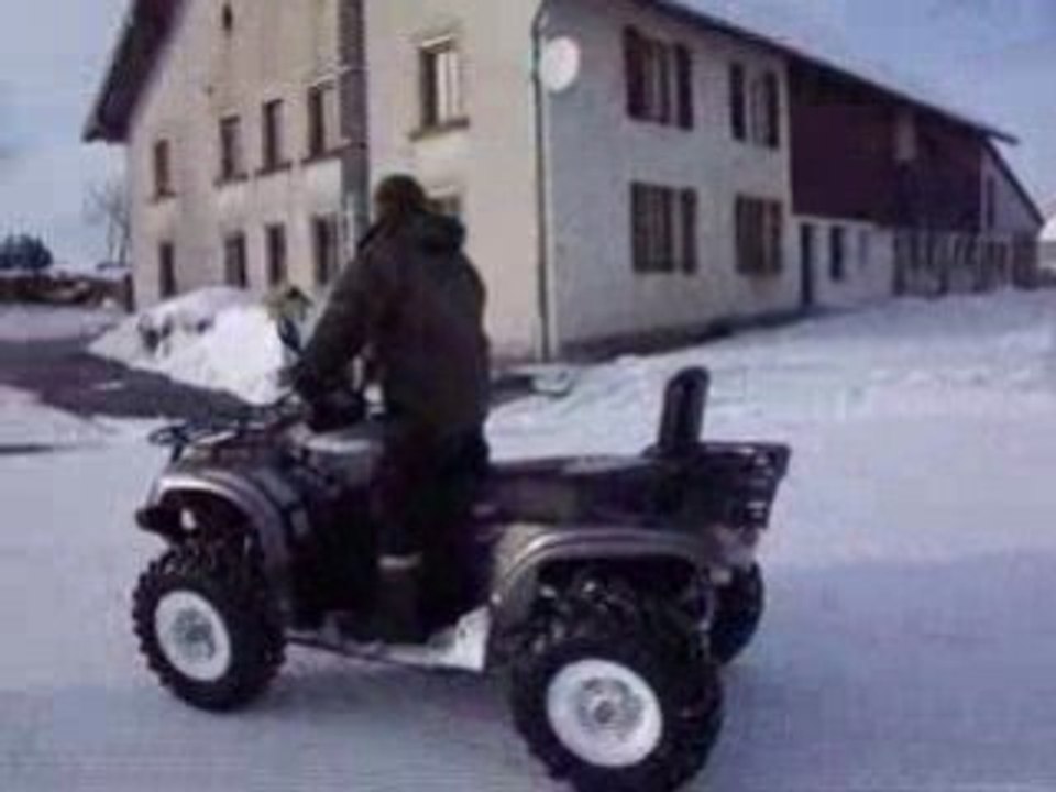 Dérapages contrôlés en quad