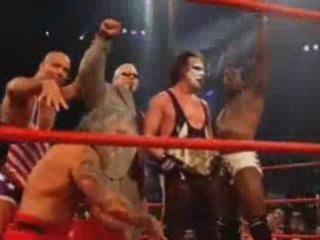 Tna Against All Odds 2009  Sting vs Angle vs Devon vs Ray 1