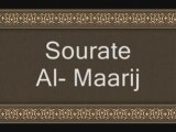 Coran sourate 070 Les voies d'ascension (Al- Maarij) vostfr