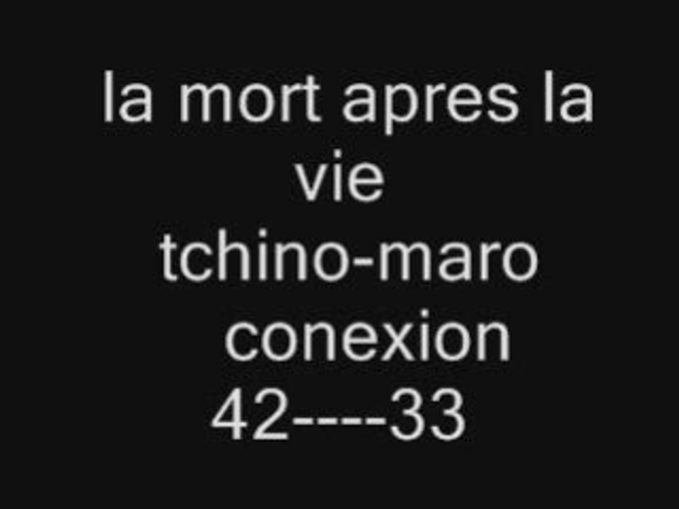 1-la mort apres la vie maro feat tchino