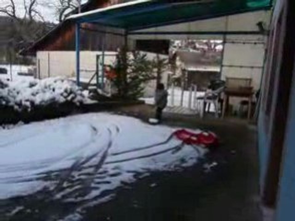 Mathéo à la neige