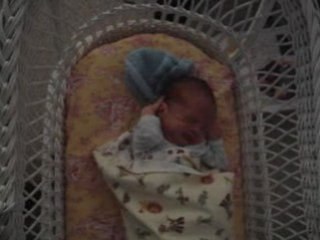 The little boy waking up