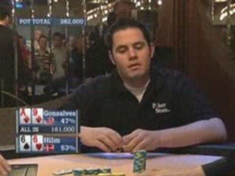 Poker EPT 2 Copenhagen Hilm vs Gonsalves