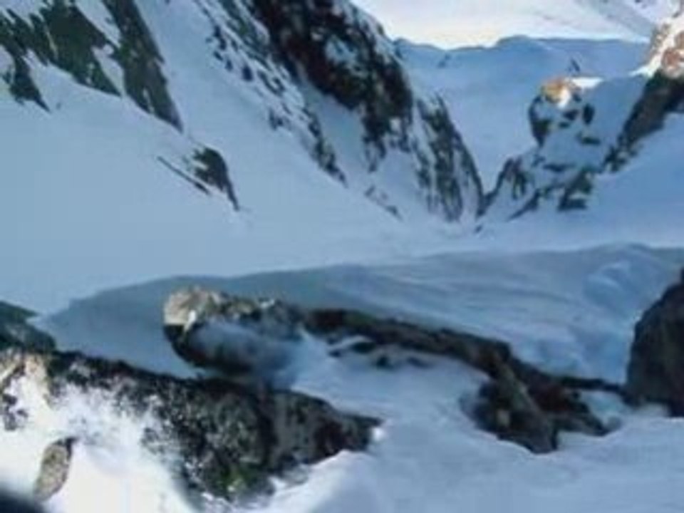 Ski de rando couloir de la St Valentin Pointe Vernet