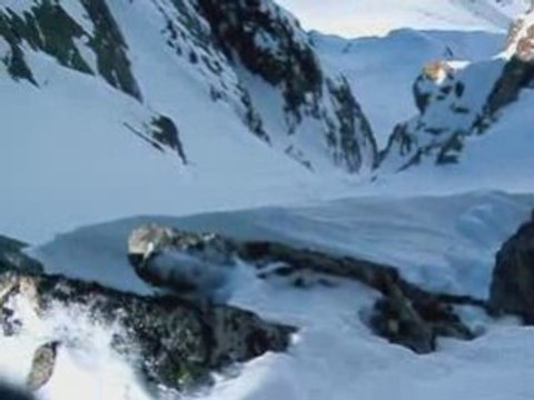 Ski de rando couloir de la St Valentin Pointe Vernet