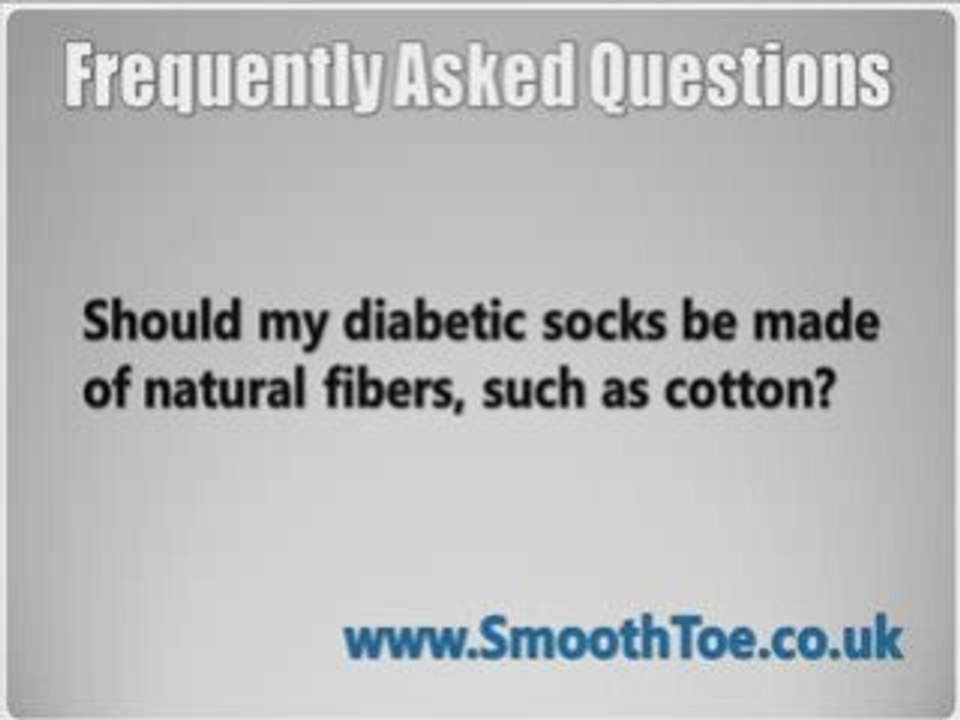 Diabetic Socks: Experts Warn Against Dangers of Cotton Socks