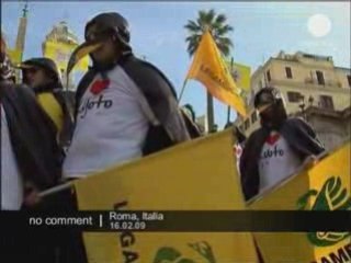 Manif de pingouins contre le réchauffement climatique