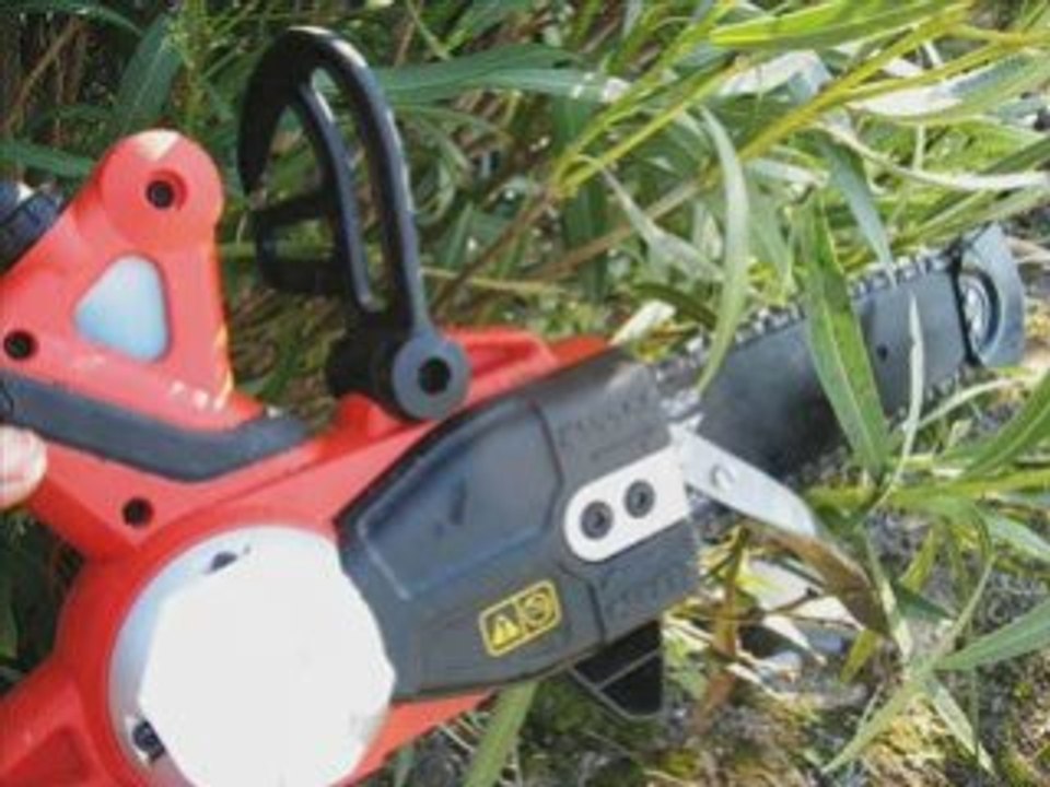 VERSATILE VERY PORTABLE CORDLESS ELECTRIC CHAIN SAW