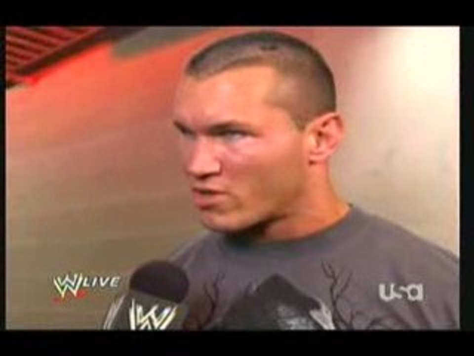 WWE RAW 16/02 Randy Orton Backstage