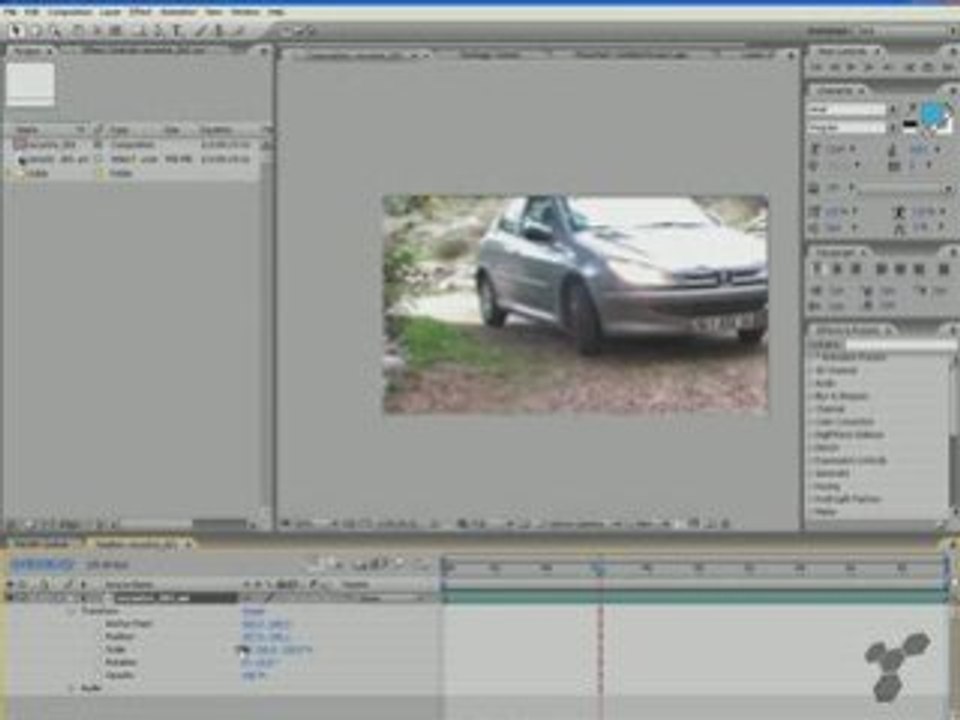 Tutoriel, bases d'After Effects