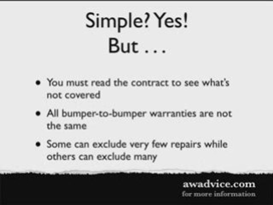 Automotive Extended Warranty