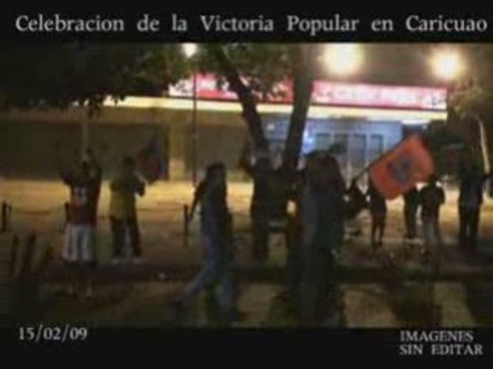 Caricuao celebró el triunfo del SI