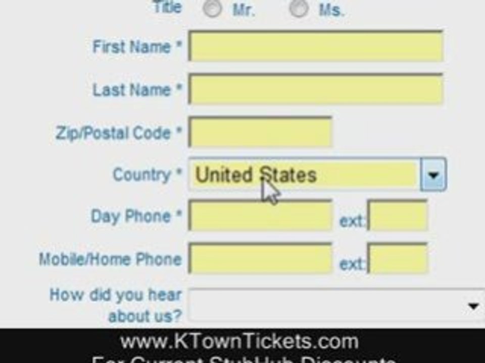 How to Register on StubHub