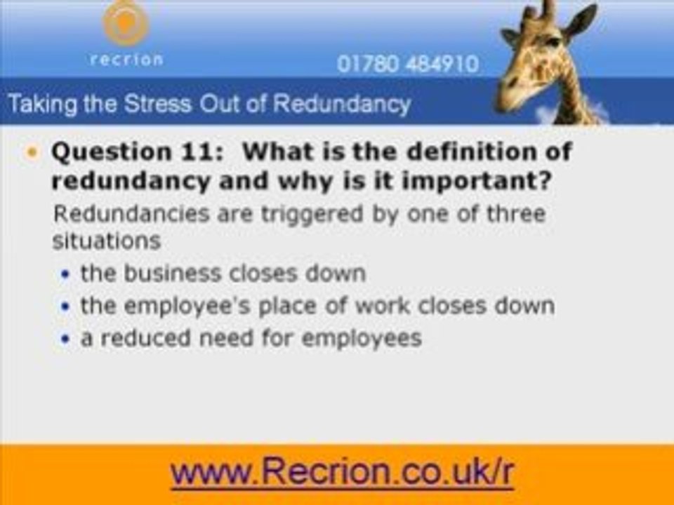 Redundancy Procedure Guide Form - Get Complimentary Video