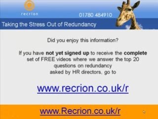 Redundancy Procedure Less Than 20 - Receive Free Video Now!