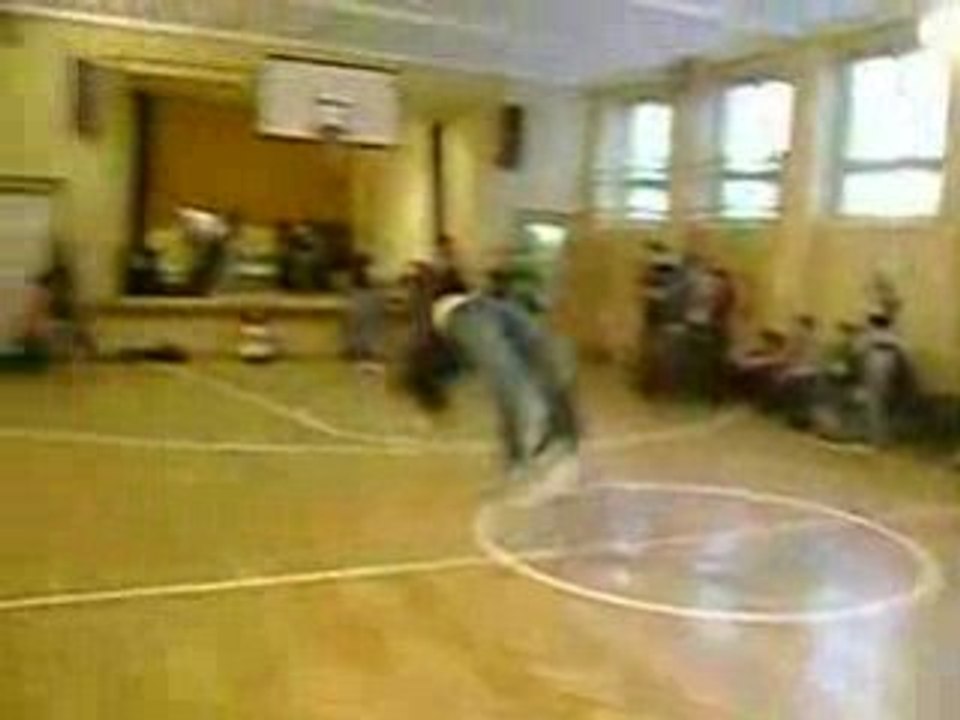 Régis en cours de gym