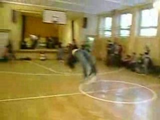 Régis en cours de gym