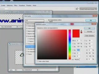 Photoshop - Testo con sfumatura bianca e verde