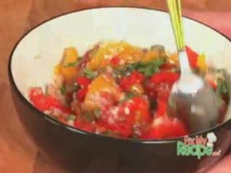 Tomato and Roasted Pepper Bruschetta