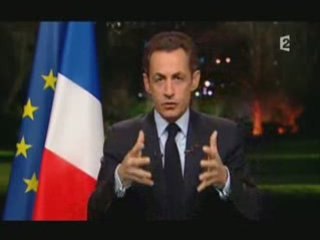 L'allocution de Nicolas Sarkozy