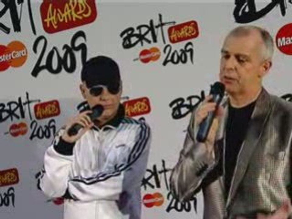 BRIT AWARDS 2009 -The Pet Shop Boys on producing Girls Aloud