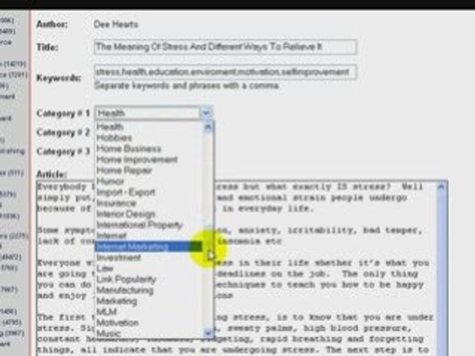 How To Submit Articles [GDI] [Ezy Cash Gifts]