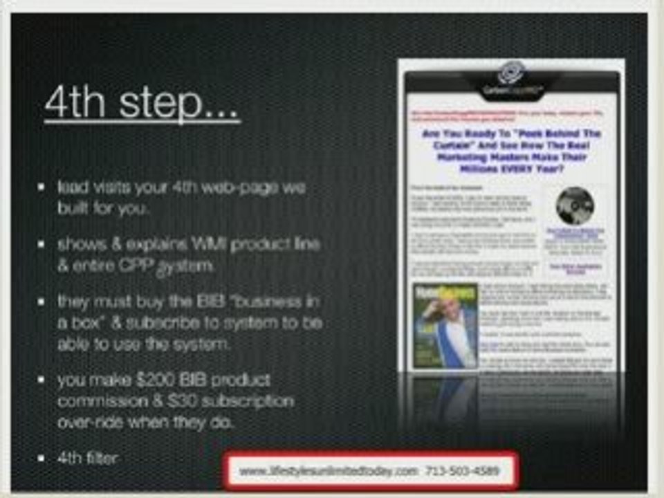 CCPro  FAQ - Fourth Step (other income streams)