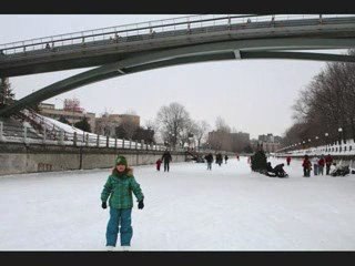 Patinage sur le canal rideau ottawa canada