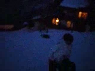 Chute de la luge