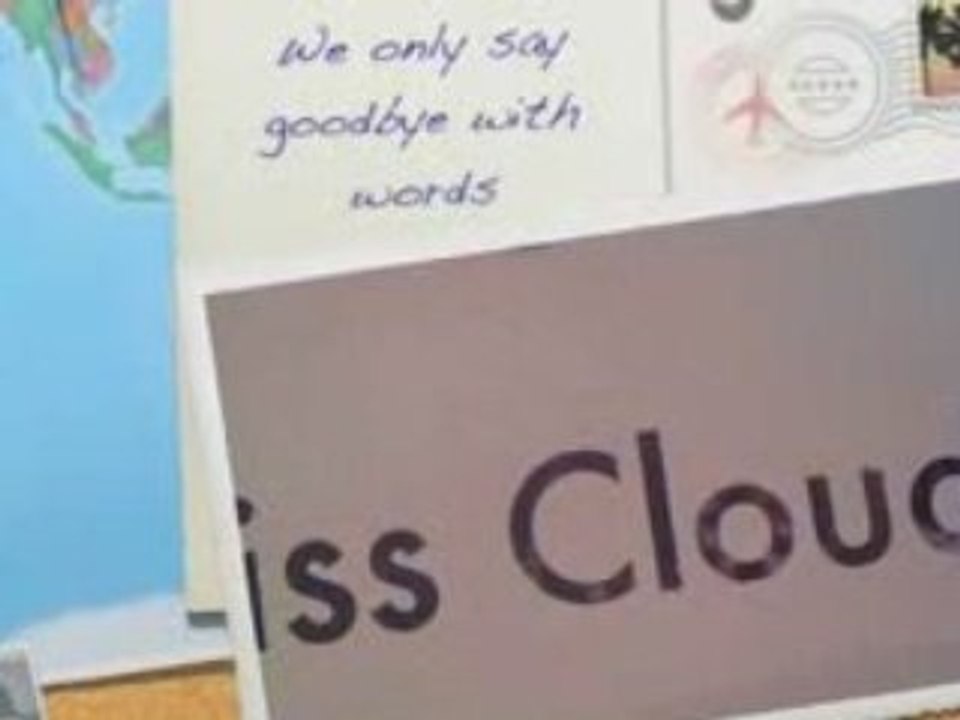 WE only say goodbye with words